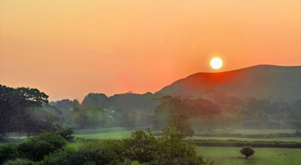 Sunsets over beautiful England..