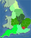 regions map of england