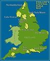 Map of English national parks