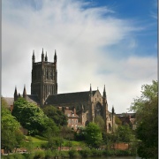 Worcester Catherdral & the River Severn at Worcester