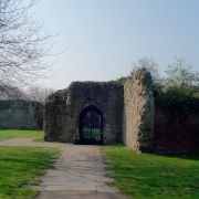 Ruins of cloisters - Waltham Abbey church, Essex