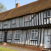 Timber framed houses in Bildeston, Suffolk