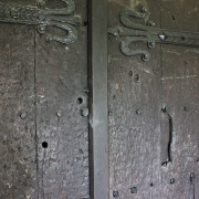 St. Lawrence Church door, Alton