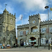 Shaftesbury ~ Town Hall and Church.