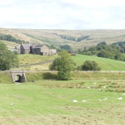 A VIEW OF ALSTON COUNTRYSIDE WHERE THE TYNEDALE RAILWAY RUNS IT'S NARROW GAUGE ENGINES