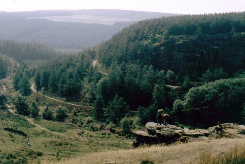 Army rock climbers at the Cadshaw Valley, Entwistle