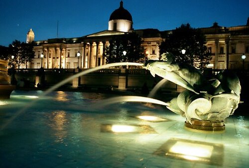 Trafalger Square at Night