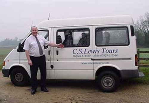 The CS Lewis Tour Bus and Ron Brind your tour guide