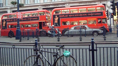 Double-decker buses, Regent Strret, London