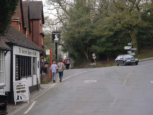 A good pub for food called The Queens Head, in BurleyThe village of Burley, New Forest, Hampshire