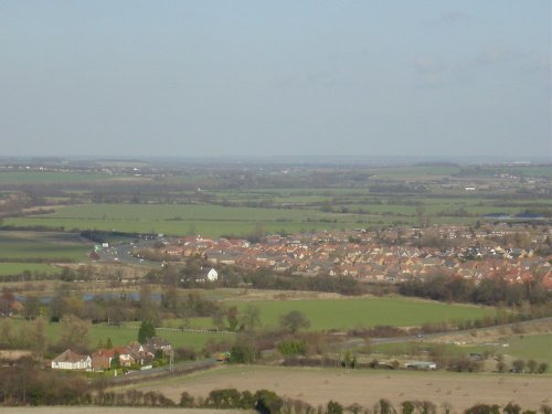 Village of Barton-le-Clay taken from Sharpenhoe Clappers