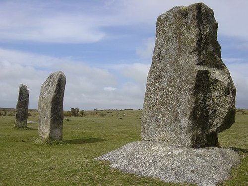 The Hurlers - Stone Row - Bodmin Moor - April 2004