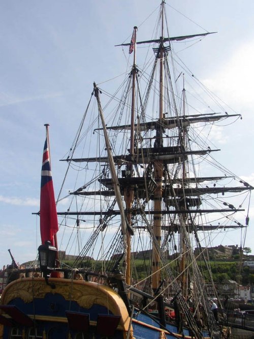 The Endeqvour in Whitby Harbour