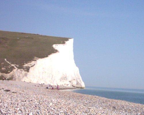 shingle beach at cuckmere haven