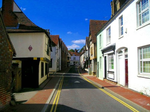 Deserted main street of Aylesford