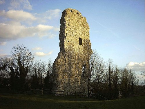 The last remaining tower of Bramber Castle, West Sussex