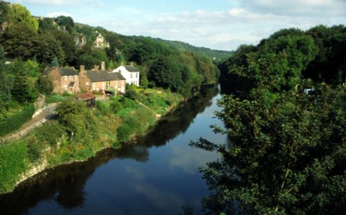 View downstream from the Iron Bridge, Shropshire