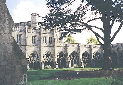 Courtyard inside the Cathedral Cloisters