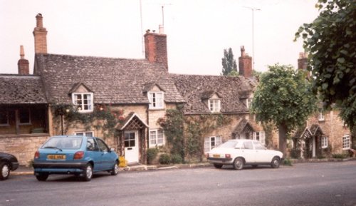 Row of houses in Winchcombe, Gloucestershire