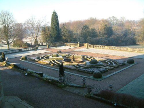 Formal gardens from upstairs