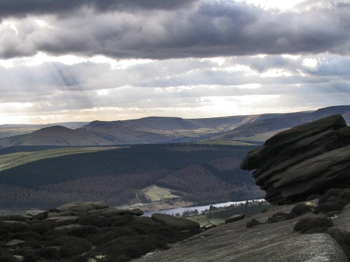 Ladybower from Derwent Edge, February 2005