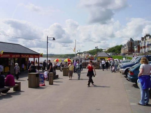 A busy bank holiday Monday morning on the Coble Landing at Filey.