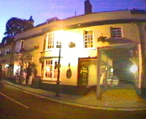 The Saffron Hotel, formerly an Edwardian coaching inn with courtyard.  Saffron Walden, Essex.