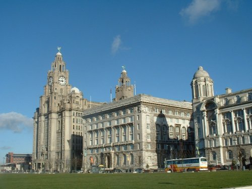Liver buildings, Liverpool waterfront