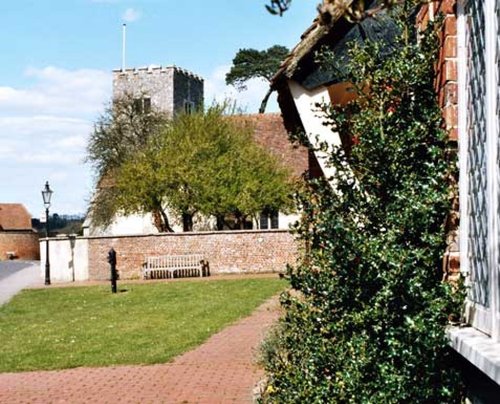 High Street, Southwick. View towards St James' church