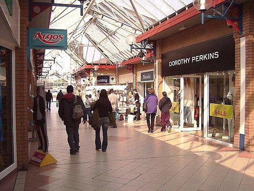 Inside the Rookery Shopping Centre, Newmarket