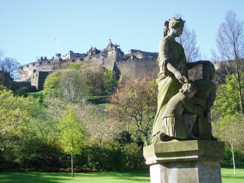 Edinburgh Castle from the park