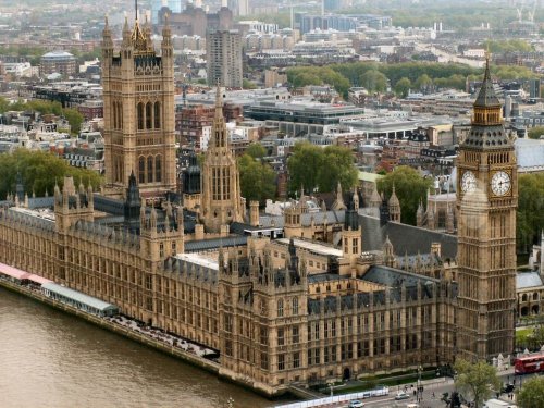 London: Parliament seen from The London Eye