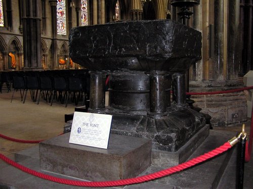 Lincoln Cathedral - the font