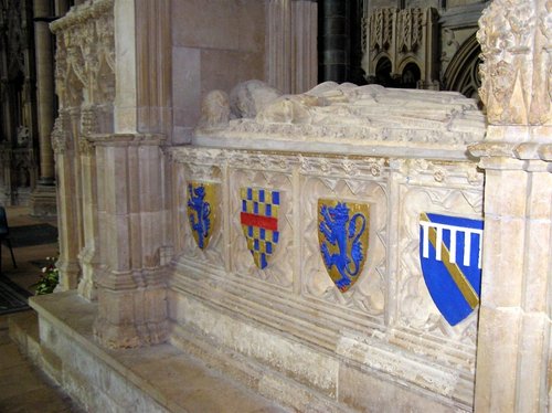 Lincoln Cathedral - St. Hugh's Head Shrine, in the Angel Choir.