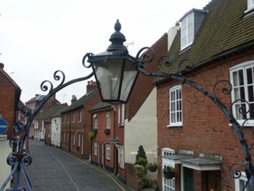 Lower Church Lane from St Andrew's Church, Farnham, Surrey