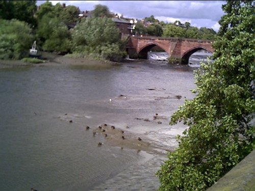 Roman Ford West of the Old Dee Bridge, Chester