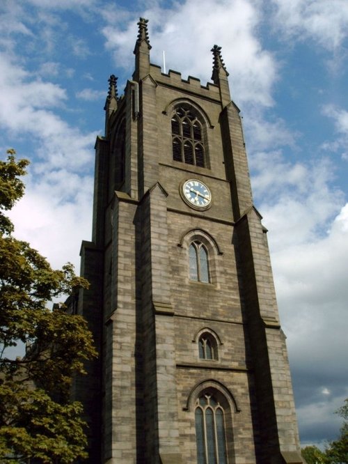 Pudsey Parish Church. The Clock Tower.