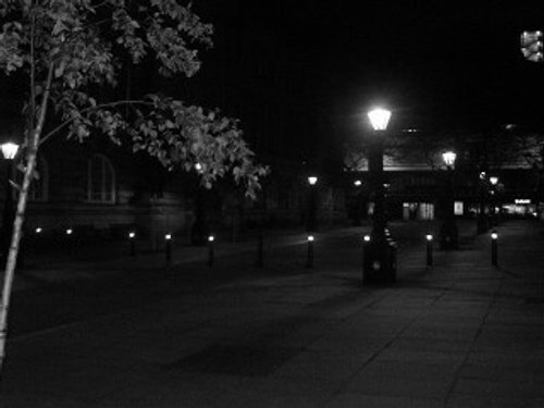 Harris Street at night