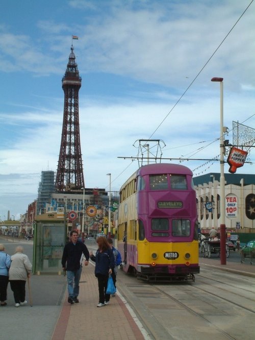 Blackpool Tower and Tram, Blackpool, Lancashire