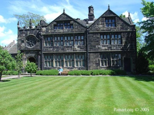 Rear view of the East Riddlesden Hall, West Yorkshire