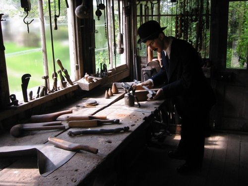 Inside one of the buildings at Weald & Downland Open Air Museum, Sussex