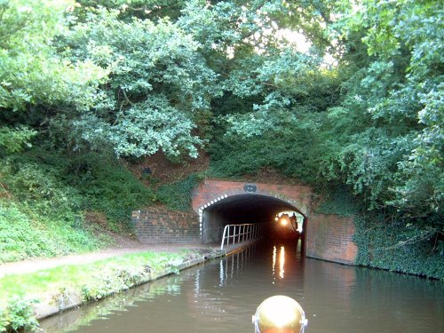 Trying to get into the Cooksley Tunnel on the Staffs and Worcester (6 miles north of Stourport)