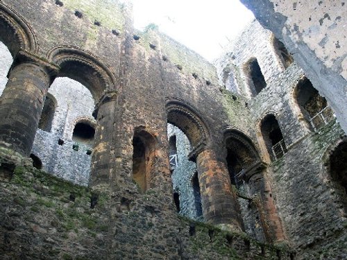 Rochester Castle. Looking up.