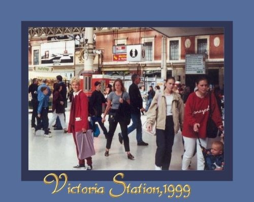 Inside Victoria Station in London