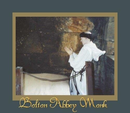 A monk prays in his cell at Bolton Abbey