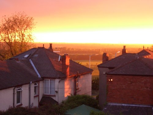 View over West Common from Yarborough Hill, Lincoln