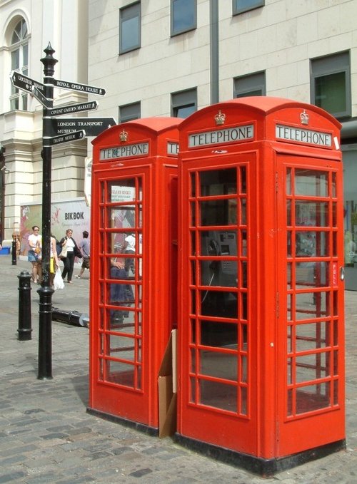 Telephone Boxes Covent Garden, London