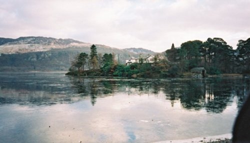 Brandelhow in winter Derwent Water, Cumbria