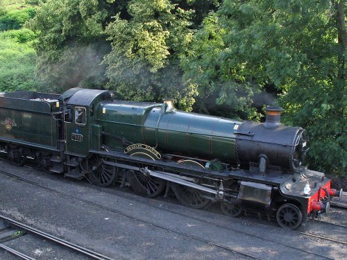 Gorgeous steam loco approaching Bridgnorth Station, Shropshire