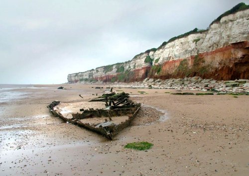 Wreck below the ciffs at Hunstanton, Norfolk